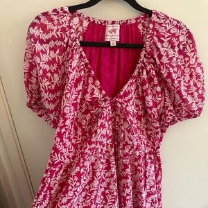 Banjanan Short Pink Floral Dress